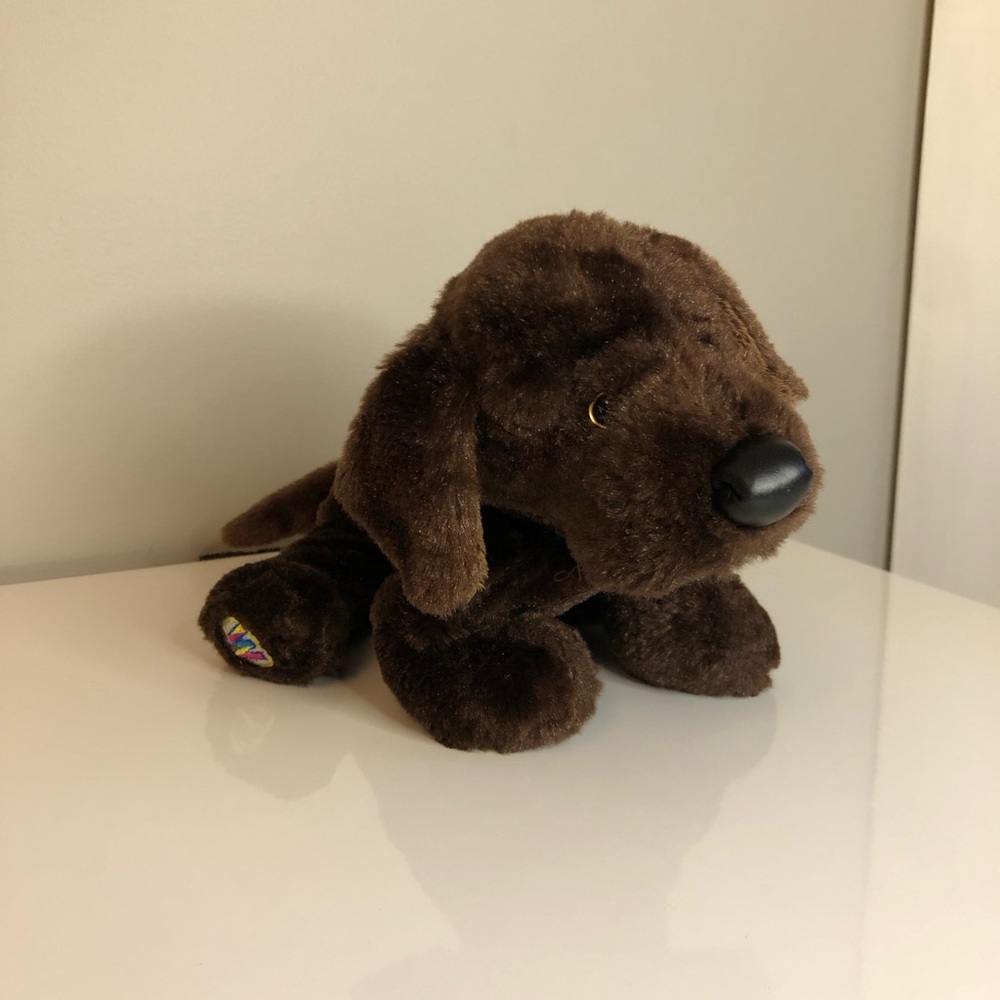 GANZ Webkinz Chocolate Lab Plush Dog Toy